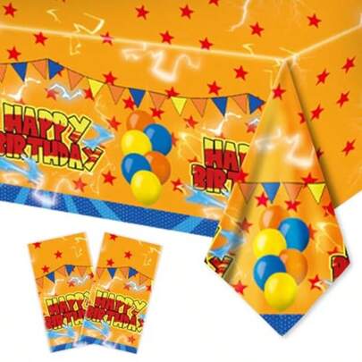 2Pcs Dragon Table Covers Party Supplies Disposable Plastic Dragon Tablecloth Cartoon Anime Theme Birthday Party Decorations For Boy Cartoon Ball Party Decorations