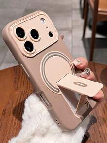 奢華雙色閃電磁吸手機殼，適用於 iPhone 17 Pro Max 17 Pro 17 16 Pro Max 16 Pro 16 15 Pro Max 15 Pro 15 14 Pro Max 14 Pro 14 13 Pro Max 13 Pro 13 12 Pro Max 12 Pro 12 11，時尚鏡頭保護背蓋，支援無線充電 - 棕色 - 查看 1
