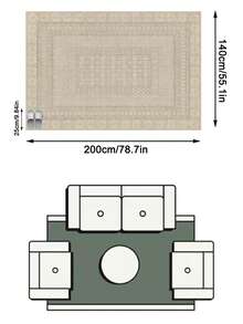 1件歐美奢華復古波斯古典花卉軟仿羊絨地毯，適用於浴室、廚房、玄關、走廊、床邊、客廳、臥室，四季通用可機洗家居裝飾墊 - 彩色 - 查看 16