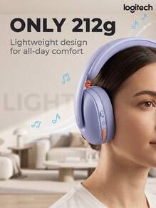Logitech Headset Gaming Nirkabel G325: Audio HD 24-bit, mikrofon peredam kebisingan AI, kompatibilitas dual-mode Bluetooth 5.2 LIGHTSPEED dengan PS5/PC/Switch, daya tahan baterai 24 jam, ringan dan nyaman dipakai. - View 4