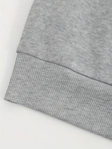 2026 New Arrival Bestseller Fall Clothes For Women, Casual "PARKE" Letter Print Loose Pullover Hoodie, Encountering Lazy Fashion Women's Graphic Tops - 灰色3 - 查看 5