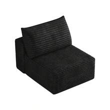 Y165-1S-BLACK Black Armchair - 1 Seater(Black) - View 5