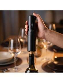 Adler 電動紅酒開瓶器 自動開瓶器 紅酒瓶開瓶器套組 附箔紙切割器與紅酒塞 適用 20-24mm 軟木塞 4顆AA電池供電 單手操作 - 紅酒開瓶器 - 查看 3