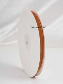 Flocked Ribbon Christmas Ribbon Suitable For Christmas Wreath Decoration, Christmas Ornament Decoration, Christmas Tree Decoration, Flocked Satin Ribbon Bow 1/4 Inch X 10 Yards (Multiple Sizes Available) With Paper Spool Easy To Store - Light Brown Size 10 - View 11
