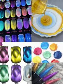 Mica Powder 15 Colors 20ml/Bottle Natural Pigment Powder Suitable For Epoxy Resin Dyeing, Car Paint, Handmade Soap Making, Candle Making, Bath Bomb Making - 1 Set - View 5