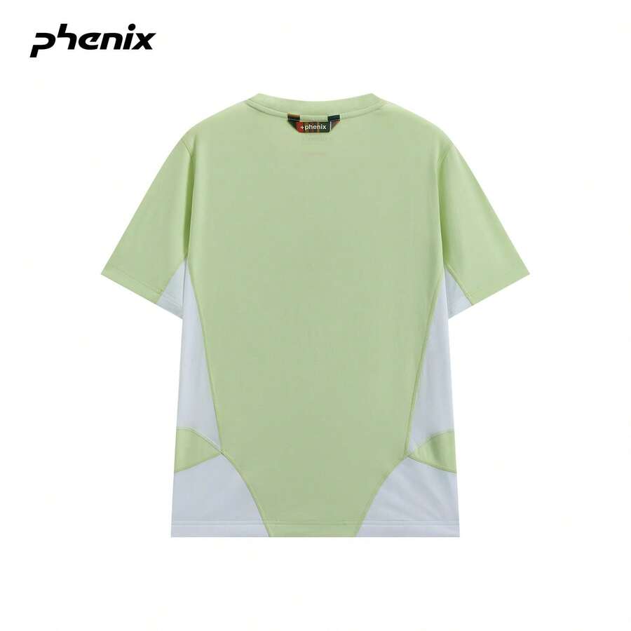 +Phenix Phoenix 針織華夫格白色短袖女款 T-shirt 2026SS 新款寬鬆上衣 - 淺檸綠 - 查看 1