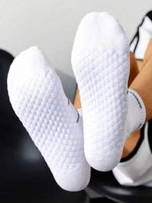 Driftmere 1/4 Pairs Mens Dual Color Crew Socks, Breathable Sports Socks With Terry Sole, High Elastic Basketball Running Cycling Hiking Socks - Multicolor - View 7