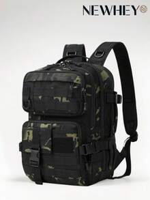 NEWHEY Men's Tactical Backpack, Military Style, Large Capacity Lure Fishing Gear Bag, Rucksack, Motorcycle Riding, Outdoor Camping, Travel, Hiking, Commute - Multicolor - View 8