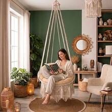 Luxury Macrame Swing Cushion Set (Cushions Only) – 2 Pieces In Der Turkei - Apricot - View 6