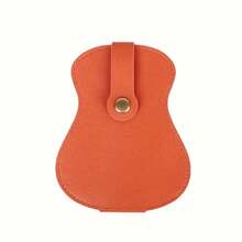 Guitar Pick Storage Box - Guitar-Shaped Pick Organizer, Can Store 18 Guitar Picks, Convenient To Carry, Elegant Leather Pick Pouch - Multicolor - View 9
