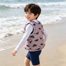1PC Children's Floating Swim Vest, 3-14 Years, 15-55 Lbs | Polyester Fiber Swim Vest Suitable For Pool, Beach, Water Puddle, Swim, First Day Of School - Multicolor - View 9