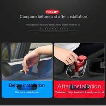 Creative Car Ashtray Cover Portable Smokeless Ashtray For Car Office And Garden Use Fashion Design Precision Engineering Unique And Functional Creative Car Multifunctional Universal Metal Ashtray With Lid Car Accessories - Multiple Styles - View 7