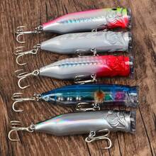 5pcs Floating Wave Crawfish Lure Set, Realistic Hard Bait With Laser Reflective Finish, Freshwater And Saltwater Fishing Lure For Bass And Other Game Fish - Multicolor - View 7