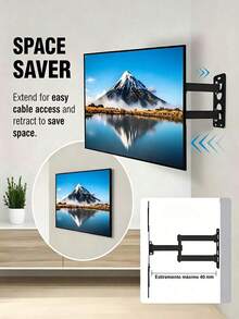 TV Mounts, Stands & Turntables - Black - View 2