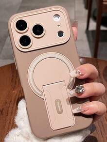 奢華雙色閃電磁吸手機殼，適用於 iPhone 17 Pro Max 17 Pro 17 16 Pro Max 16 Pro 16 15 Pro Max 15 Pro 15 14 Pro Max 14 Pro 14 13 Pro Max 13 Pro 13 12 Pro Max 12 Pro 12 11，時尚鏡頭保護背蓋，支援無線充電 - 棕色 - 查看 2