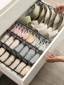 3/1pc Washable Multi-Purpose Underwear & Socks Storage Set, Closet Organizer, Drawer Divider, Foldable Storage Bag, Efficient Closet Storage, Divided Storage Box, Home Decor, College Essentials, Storage Organizer Cabinet, Home Decor & Accessories, Home Essentials - Multicolor - View 9