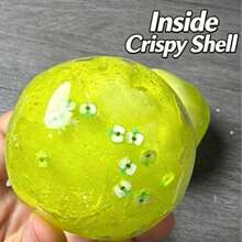 1pc Crispy Squeeze Toy, Transparent Jelly Texture Filled Stress Relief Toy, Fresh Style Desktop Ornament (Non-Restorable Crispy Handmade Ball) - Multicolor - View 5