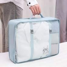 1pc Visible Mesh Top Travel Storage Bag, Thickened Nylon Fabric + Mesh Top Design, Clothes & Luggage Organized And Easy To Find, Quick Access Without Clutter, Essential For Business Trips And Vacations - View 2