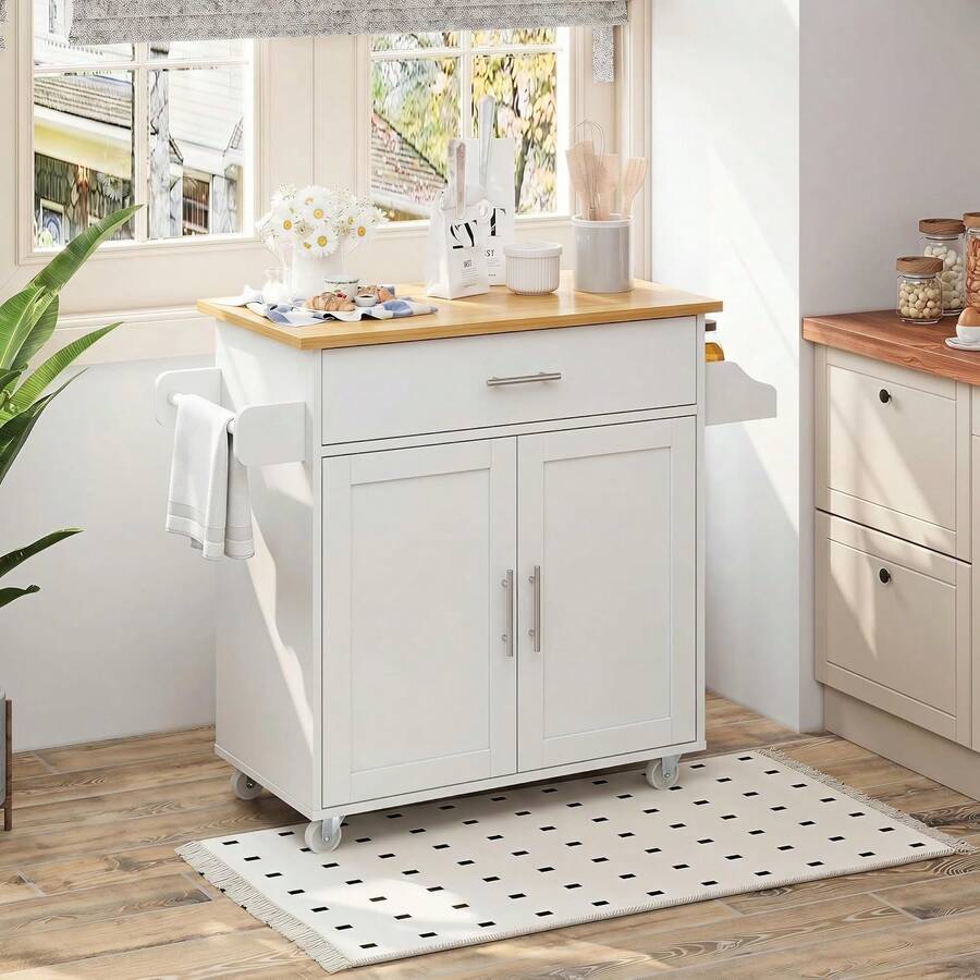 Storage Islands & Carts - White - View 1