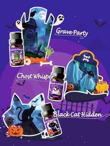 EMBRACEX. Minyak Wangi Halloween 10ml untuk Pesta Kuburan, Dekorasi Halloween, Hadiah Lucu, Aromaterapi Mobil, Cocok untuk Diffuser/Pelembap Udara - Pesta Makam - View 3