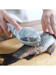 Quick Way To Remove Fish Skin - Plastic Fish Scale Scraper - Kitchen Cleaning Tool - Halloween, Christmas, And New Year Kitchen Supplies - Gifts For Fishing Enthusiasts, Relatives, And Acquaintances - View 1