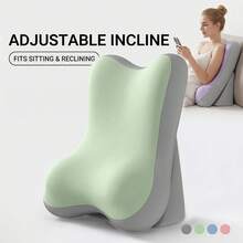 Adjustable Detachable Ergonomic Memory Foam Backrest Pillow, Bed Wedge Pillow With Leg Elevation Wedge Support, Inclined Back Support For Reading, Suitable For Bed, Sofa, Travel, Home Bedroom, Playing Mobile Games, Watching TV Series - A - View 9