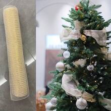 1 Roll 10 Inch/10 Yards Decorative Mesh Ribbon, Christmas Tree Decoration Ribbon, Easter Ribbon, Dreamy Color Wedding Party Decor Ribbon, DIY Holiday Atmosphere Decoration Ribbon, Gift Box Packaging Ribbon - A - View 9
