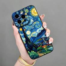 1件梵谷貓咪圖案防震手機殼，適用於系列、Galaxy S25、S25 Plus、S25 Ultra、A16、A36、A26保護殼 - 彩色 - 查看 3
