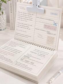 1本 B5 橫線厚紙螺旋線圈筆記本，書寫順滑，適用教室與辦公室使用 - 橫線款 - 查看 4