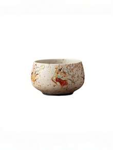 2pcs/1pc Vintage Ceramic Cup, Dunhuang Flying Apsaras Red Tea Cup, Ceramic Vintage Arhat Master Cup, Personal Tea Cup, Water Cup, Gift Cup, Suitable For Home Use, Gift, Party - Multicolor - View 10