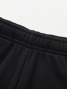 Balabala BalaOne 女孩抓絨內裡運動長褲 秋冬保暖運動服 - 黑色 - 查看 3