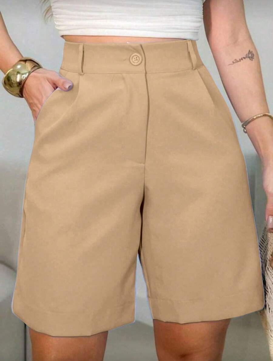 Tailored Bermuda Shorts - Style - amarillo ganso - Ver 1