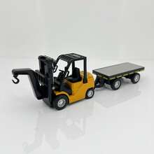 1 Set Alloy Remote Control Forklift, Mini Simulation RC Forklift With Pallet, Fork And Hook, Remote Control Engineering Vehicle, Fork Liftable, Gear Adjustable, 2.4Ghz Remote Control Toy Car Model, 1:64 Mini Simulation Car Model, Portable, Suitable For Boys And Girls Remote Control Toy Car, Ideal Children's Play Gift Toy, Birthday Gift, Children's Day Gift, Christmas Gift, New Year Gift, Yellow And Green Dual Color Optional - Yellow - View 6
