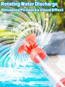Summer Water Play Essential! Rotating Water Gun Takes Fun To A New Level. With Cool Rotating Water Outlet Design, The Nozzle Automatically Rotates During Spraying, Creating A 360-Degree Water Pattern - B - View 6