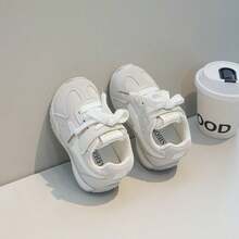1 Pair Fashionable Baby Sports Shoes, Soft & Breathable Fabric, Lightweight Shock-Absorbing Non-Slip Sole, Caring For Baby's Little Feet. Multiple Colors Available, Suitable For Running & Jumping, Must-Have For Cute Babies! - Grey - View 9