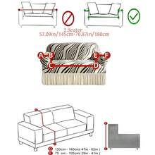 1件裝 抓絨布防滑彈性裝飾沙發套，提花葉片圖案，寵物友好，防污防塵，適用於1/2/3/4人座沙發，四季通用 - 彩色 - 查看 13