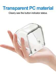 Transparent Waterproof Wireless Doorbell Cover - Dustproof & Rainproof Button Protector For Outdoor Use, Plastic Material, No Battery Required, Fits Standard Doorbells, Weather-Resistant Protection For Home Security, Waterproof Door Cover - A - View 4