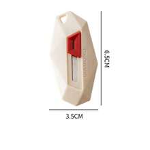 Diamond Design Portable Letter Opener, Professional Home Art Tool With Auto-Retract Function, Can Be Used As Fridge Magnet, Anti-Stick Tool For Opening Packages And Cardboard Boxes, Mini Durable Multi-Function - A - View 3