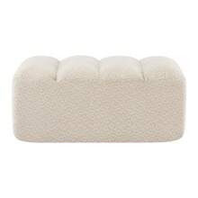 Brravo Ottoman Granular Fleece-Beige White - 白色 - 查看 4