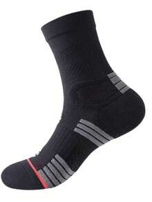 1/2/4 Pairs Women's Mid-Calf Sports Socks, Odor-Resistant Towel Bottom, Non-Slip, Professional Running, Fitness, Badminton, Couple Socks - Multicolor - View 20