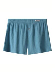 3pcs Men's Boxer Briefs, Striped Fabric, Breathable & Elastic, Loose & Comfortable, Multi-Color Pack - Multicolor - View 6