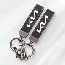 Suede Key Ring Sport Car Keychain Custom For Kia Sportage Ceed Picanto Rio ProCeed Niro Morning KN Car Emblem Gift With - A - View 6