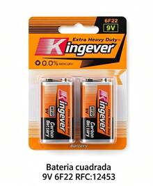Kids Batteries - 2 Pieces\rectangular Batteries\9V - View 1