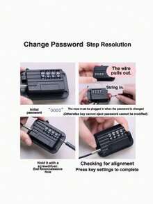 1Set Combination Lock Cabinet Lock With Changeable Combination, Door Lock For Home And Pets, Suitable For Cabinets, Refrigerators, Freezers, Drawers And Windows, Versatile Code Locks, No Tools & Keys Needed, Easy To Install, Great Housewarming Gift - Lock - View 9