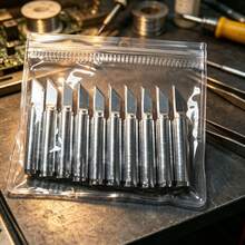 936 Soldering Station Constant Temperature Soldering Iron Tip Universal 900M-T-K Knife Tip Internal Heating Soldering Nozzle 10pcs/Pack - K - View 5
