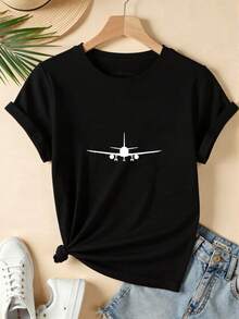 Women T-Shirts - 黑色 - 查看 3