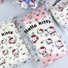 SANRIO 1pc Transparent Waterproof Zipper Storage Bag With Hello Kitty Print, Portable Travel Luggage Sorting Pouch For Underwear, Socks & Cosmetics - Travel Storage Bag - View 6