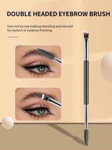 ronshadow Set Alat Alis & Bulu Mata 6pcs/3pcs, Kuas Alis Dua Ujung, Sisir Bulu Mata Jarum Baja, Kuas Alis Pisau, Sisir Bulu Mata dan Bentuk Alis, Ciptakan Riasan Mata yang Indah, Alat Rias untuk Pemula - MultiWarna - View 8