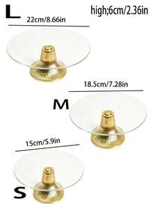 1pc Acrylic Round Tray, Cake Display Stand, Dessert Rack, Cupcake Holder, Snack Tray, European Style Storage Plate, Jewelry Display Stand, Platter, Gold Display Rack, Figurine Display Stand, Coffee Cup Base, Reusable Smooth Rack, Wedding Party Holiday Display, Smooth High-Foot Tray, Party Tableware Event Celebration Smooth High-Foot Tray, Reusable, Multi-Purpose Display Stand, Wedding Supplies - A - View 6