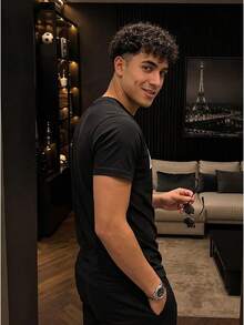 Men T-Shirts - Black - View 7